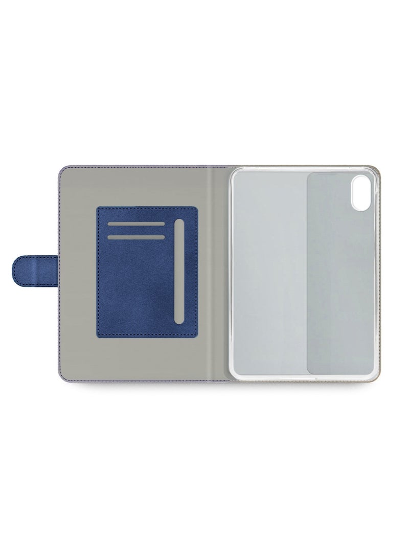 OMAKER Xiaomi Redmi Pad 2 4G 2025 (11.0 inches) OMAKER PU Leather Magnetic Closure Flip Case Cover (TCFPSR) - Navy Blue - Image 3